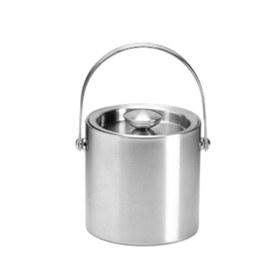 Resim Zicco ZKC-849 Çift Cidarlı Çelik Buz Kovası, 14x14 cm 