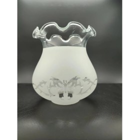 Resim Modern Beyaz Fanus Mat Avize Camı, Boy 13 Cm, Çap 11 Cm, Şık Tasarım 