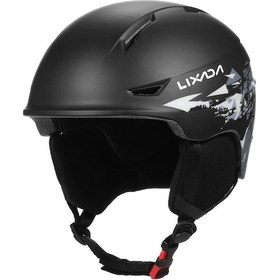 Resim Ayrılabilir Kulaklık Ile Snowboard Kask Erkekler Siyah Siyah 