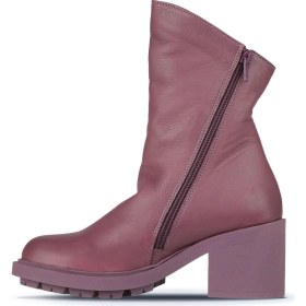 Resim Bueno Shoes Mor Deri Kadın Topuklu Bot 01WZ7905 01WZ7905 