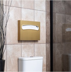 Resim ARGESAN Paslanmaz Çelik Klozet Kapak Örtüsü Dağıtıcısı-klozet Kapak Kağıdı Dispenseri 