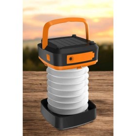 Resim Zero Land Resveq Güneş Enerjili LED Lamba Kamp Lambası Katlanabilir Lamba USB Şarjlı 