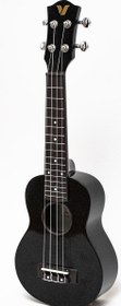 Resim Valler UK110 Krom Burgu Siyah Soprano Ukulele 