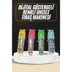 Resim Tıraş Makinesi Renkli Dijital Göstergeli Epilasyon Öncesi Kısaltma Makinesi 