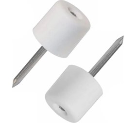 Resim Tuna 100 Adet Çivili Raf Pimi Dolap Raf Tutucu Pim Beyaz 