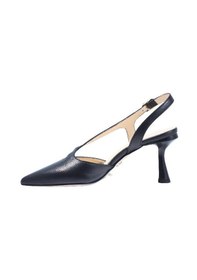 Resim Poletto Hakiki Deri Sıyah Ayakkabı Stiletto 9839 39-2414 Siyah 