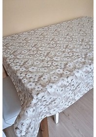 Resim Altı Astarlı Muþamba Masa Örtüsü-farklı Ölçülerde-pptya6 Kahverengi 