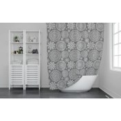Resim Zethome Banyo Duş Perdesi 2882 Tek Kanat 1X180X200 Duşakabin Perdesi 