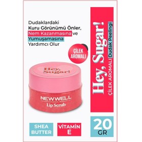 Resim New Well Hey Sugar Çilek Aromalı Dudak Peeling 20 G 