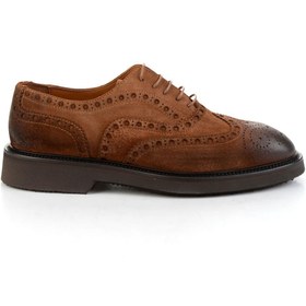 Resim Bambi Taba Hakiki Deri Erkek Oxford Ayakkabı E01901640202 