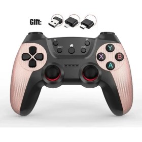 Resim Kepang Gül Altın-Kablosuz Gamepad Pc Ps3 Android Telefon Tv Kutusu 2.4g Kablosuz Joystick Joypad USB Pc Oyun Denetleyicisi Xiaomi Otg Akıllı Telefon (Yurt Dışından) 