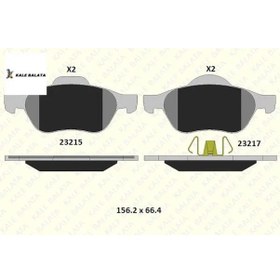 Resim Ön Fren Balatasi Megane Ii-laguna Iii Kale Balata 410608713r 23215 183 15 Ans Kd1 