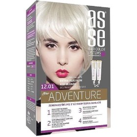 Resim Asse Hair Color System Saç Boyası Extra Küllü Platin Sarı No:12.01 