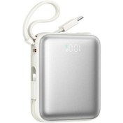 Resim Joyroom Jr-pbf27 10000mah 22,5w Dahili Çift Kablolu Mini Güç Bankası Şarj Cihazı Beyaz 