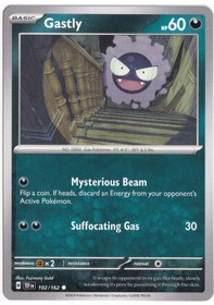 Resim Gastly 102/162 - Temporal Forces - Pokemon Kartı Mint 