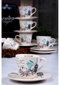 Resim Keramika Retro Çay Takımı 12 Parça 6 Kişilik 7691189407118 