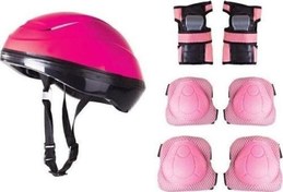 Resim Paten Koruyucu Set Dizlik Dirseklik Kasklı Set Bisiklet Koruyucu Set Scooter Koruyucu Set 