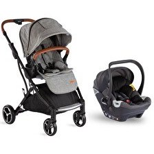 Resim Kraft Lima WB Açık Gri Travel Sistem Bebek Arabası 