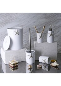 Resim Ocean Banyo Seti Beyaz Gümüş Vizon-Altın Beyaz 