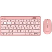 Resim Binbir Göz Bilgisayar Everest Lumı KM-BT903 Pembe 3in1 3 Bt + 2.4 1600DPI Q Kablosuz Klavye + Mouse Set 