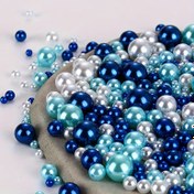 Resim 100 adet/paket 6mm/8mm/10mm karışık renkli yuvarlak akrilik boncuklar, düz delikli. DIY el işleri, takı yapımı, bileklik, kolye, düğün dekorasyonu, doğum günü partisi malzemeleri ve kurumsal hediyeler için uygun 