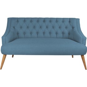 Resim Ze10 Design Lamont Loveseat İkili Kanepe Gece Mavisi 