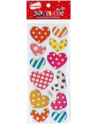 Resim Ticon 3d-13 Kalp Şekilli-6 Puffy Sticker 177564 