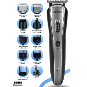 Resim 10'lu Erkek Bakım Seti, Siyah, Çok Fonksiyonlu, Pratik ve Şık Tasarım 