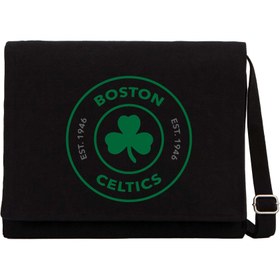 Resim Boston Celtics Logo Siyah Kanvas Postacı Çantası - Siyah 
