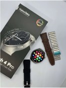 Resim Serreha Haino Teko Watch 4 Pro ( RW32 Curved Amoled Ekran )Uyumlu Gümüş Renk- 3 Kordon Akıllı Saat 