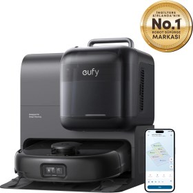 Resim Eufy Anker Omni E28 20.000 Pa, Halı ve Koltuk Yıkamalı Robot Süpürge 