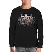 Resim Fortnite - Dream Team Siyah Çocuk Sweatshirt 