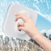 Resim Yüksek Katlı Apartmanlar, Arabalar ve Ticari Kullanım için Güvenlik Kilidi & Askılı Süper Manyetik Çift Taraflı Cam Temizleme Aleti - Temperli Camların Kolay İki Yönlü Senkronize Temizliği 