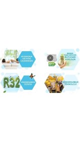 Resim Alarko Flair R32 A++ 12000 BTU Split Duvar Tipi Inverter Wifi Klima 