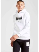Resim Kpop Shinee Baskılı Unisex Çocuk Kapüşonlu Beyaz Sweatshirt (528990929) Beyaz 