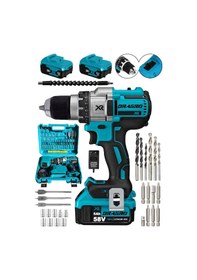 Resim Dragro XR58 58V 5AH Sarı Darbeli Akülü Vidalama Makinesi - Mavi 