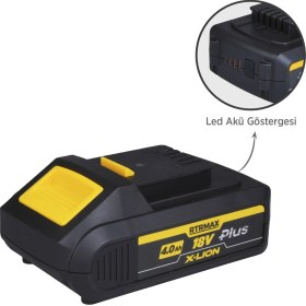 Resim Rtrmax RTX1804P X-Lion Plus Akü Yedek Batarya 4.0 Ah 