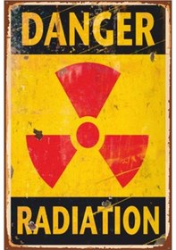 Resim Danger Retro Vintage Ahşap Poster 