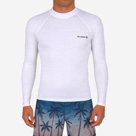 Resim Erkek Slim Fit Uzun Kollu UV Korumalı Tişört - Beyaz - 100 