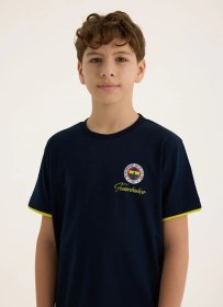 Resim House Of Clubs - Fenerbahçe Everyday Büyük Çocuk T-shirt Lacivert - Sarı 