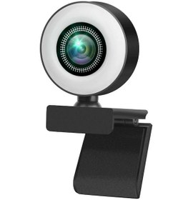 Resim Jeemson 1080p Hd Webcam Mikrofonlu Dairesel Işık 3 Modlu, Usb Plug & Play, Konferans/canlı Yayın İçin Dönüştürülebilir Lensli Bilgisayar Kamerası 