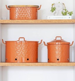 Resim The Mia Prizma Patates & Soğan Kabı Terracota 30x30x30 Cm 