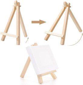 Resim Gebzeli Tuval 10 10cm + Mini Şövale 2li Set 1 Adet 