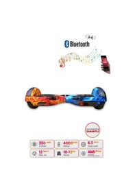 Resim Citymate Hoverboard Elektrikli Kaykay Scooter Bluetooth Hoparlörlü 6.5 İnch D10 