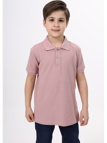 Resim Toontoy Unisex Çocuk Nakışlı Tişört Gül Kurusu 