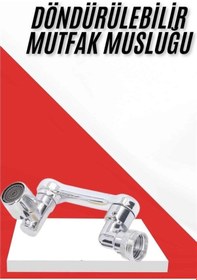 Resim Her Yere Dönebilen Tasarruflu Mutfak Musluk Başlığı Ucu Musluk Ucu Oynar Başlıklı Standart 