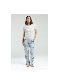 Resim Pierre Cardin Kadın Beyaz Pijama Takımı Pc8970-s-v1 Beyaz 
