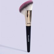 Resim Sentetik Allık Bronzer Fırçası - Açılı Kabuki Makyaj Fırçası Premium Fırça Yüz Kontürleme ve Krem ve Tozlarla Vurgulama İçin Mükemmel 
