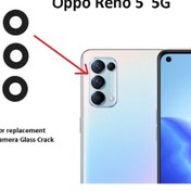 Resim Oppo Uyumlu Reno 5 5G Arka Kamera Camı (Çıtasız Sadece Cam) 