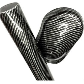 Resim Lemestar Siyah Karbon Fiber Vinil Filmi, Yüksek Parlaklık, Hava Kabarcığı Serbest, Isı Yalıtımı, Araç/ev Gereçleri Kaplama, 150x20cm + Squeegee 